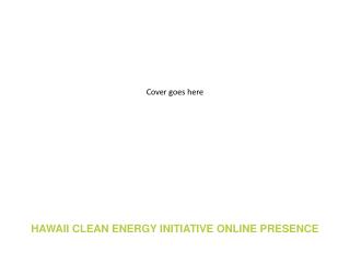Hawaii Clean Energy Initiative Online Presence