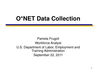 O*NET Data Collection