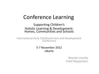 Conference Learning
