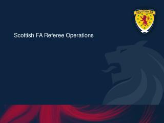 Scottish FA Referee Operations