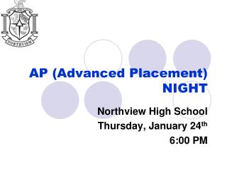AP (Advanced Placement) NIGHT