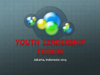 Youth Leadership forum