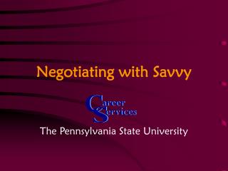 Negotiating with Savvy