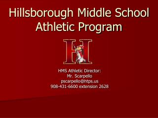 Hillsborough Middle School Athletic Program
