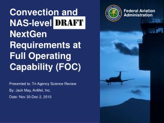 Convection and NAS-level NextGen Requirements at Full Operating Capability (FOC)