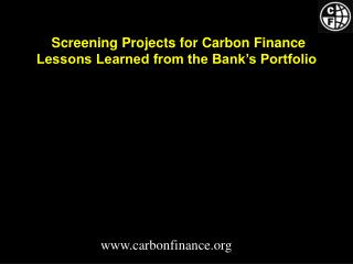 carbonfinance