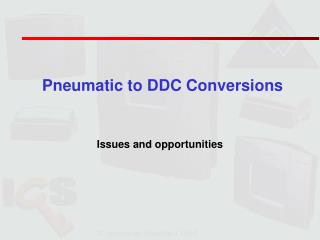 Pneumatic to DDC Conversions