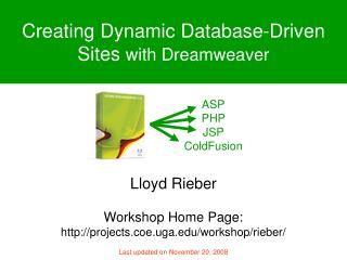 Creating Dynamic Database-Driven Sites with Dreamweaver