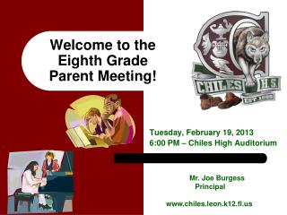 Welcome to the Eighth Grade Parent Meeting!