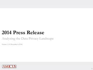 2014 Press Release