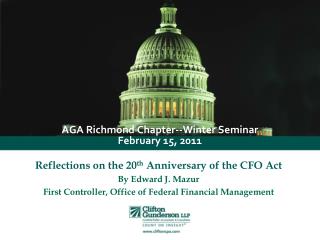 AGA Richmond Chapter--Winter Seminar February 15, 2011