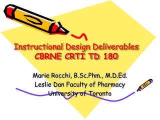 Instructional Design Deliverables CBRNE CRTI TD 180 ‏