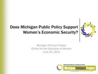 Does Michigan Public Policy Support Women’s Economic Security?