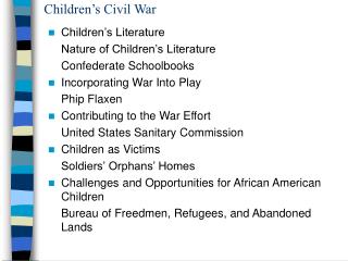 Children’s Civil War