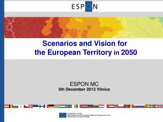Scenarios and Vision for the European Territory in 2050