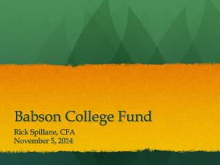 Babson College Fund
