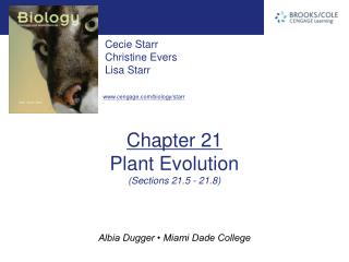 Chapter 21 Plant Evolution (Sections 21.5 - 21.8)