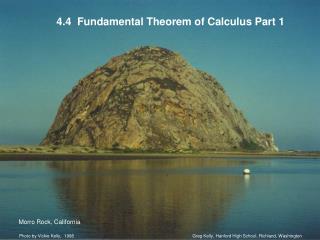 4.4 Fundamental Theorem of Calculus Part 1