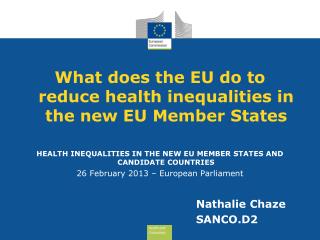 What does the EU do to reduce health inequalities in the new EU Member States