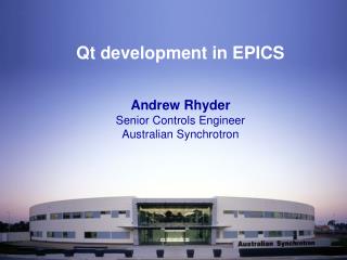Qt development in EPICS