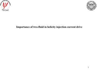 Importance of two-fluid in helicity injection current drive