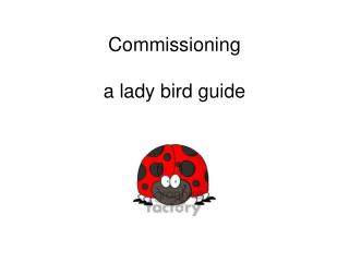 Commissioning a lady bird guide