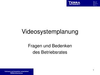 Videosystemplanung