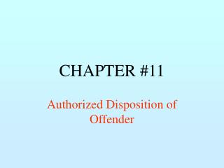 CHAPTER #11