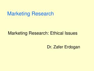 Marketing Research