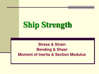 Ship Strength