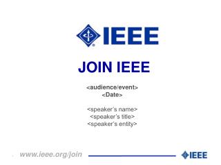 JOIN IEEE
