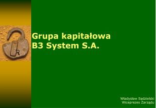 Grupa kapitałowa B3 System S.A.