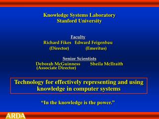 Knowledge Systems Laboratory Stanford University