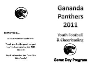 Gananda Panthers 2011