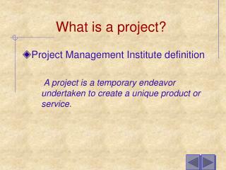 What is a project?