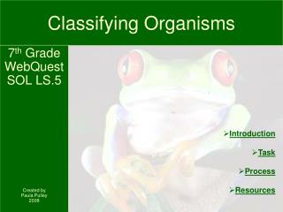 Classifying Organisms