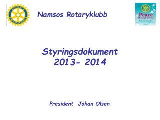 Styringsdokument 2013- 2014