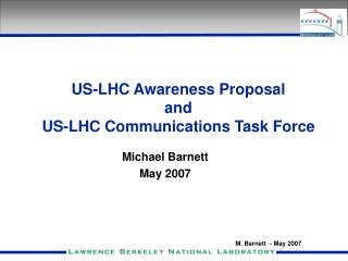 US-LHC Awareness Proposal and US-LHC Communications Task Force