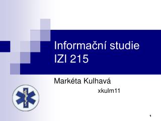 Informační studie IZI 215