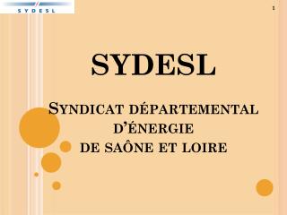 SYDESL Syndicat départemental d’énergie de saône et loire