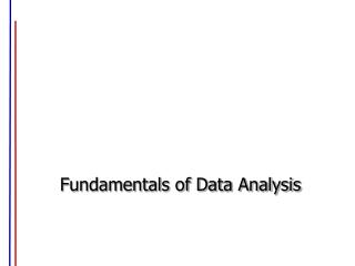 Fundamentals of Data Analysis