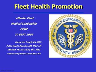 Fleet Health Promotion