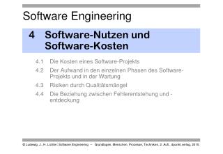 4 	Software-Nutzen und Software-Kosten