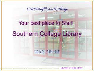 Learning@yourCollege