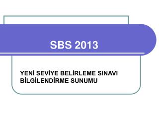 SBS 2013