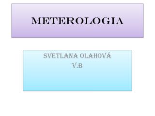 Meterologia