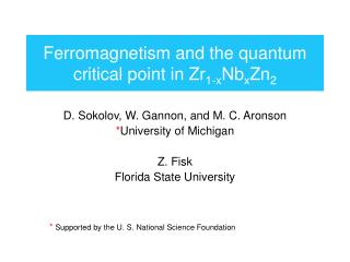 Ferromagnetism and the quantum critical point in Zr 1-x Nb x Zn 2