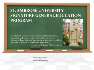 St. Ambrose University Signature General Education Program