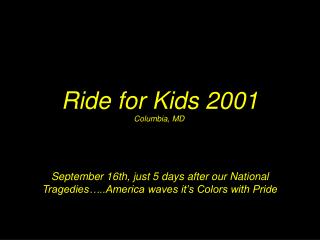 Ride for Kids 2001