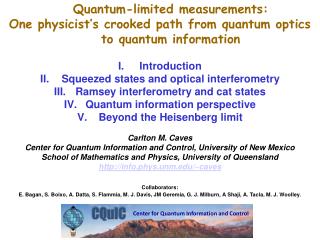 Quantum-limited measurements: